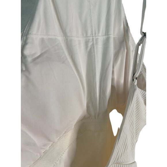 Andie Swim Asbury Ribbed One Piece Swimsuit in Coco Off-White Size XS - Picture 7 of 7